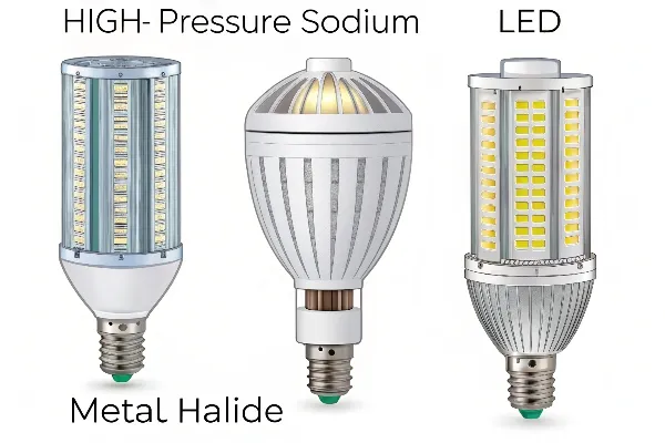 Comparison of different grow lights
