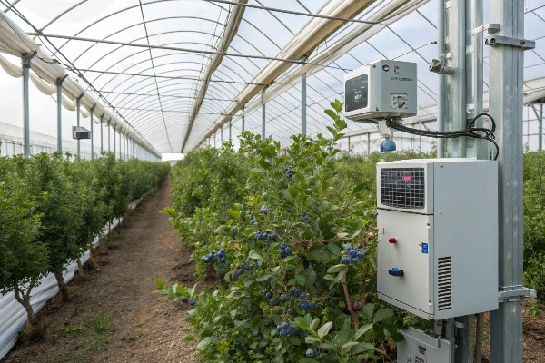 Advanced climate control system for blueberry greenhouse
