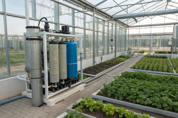 Medicinal plant greenhouse odor control system
