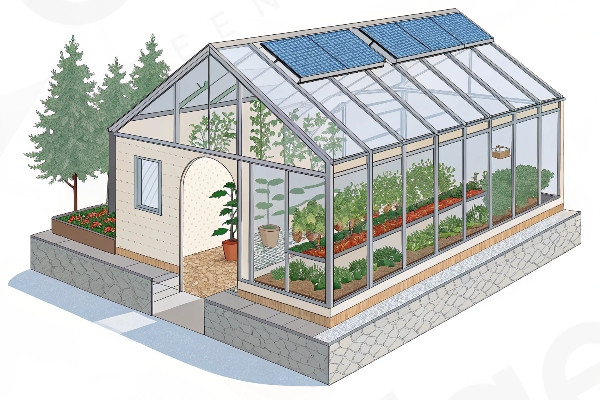 Economical greenhouse heating system with targeted heat zones