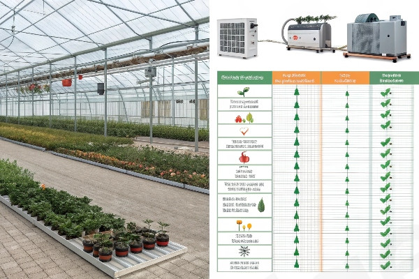 Different greenhouse heating system types comparison