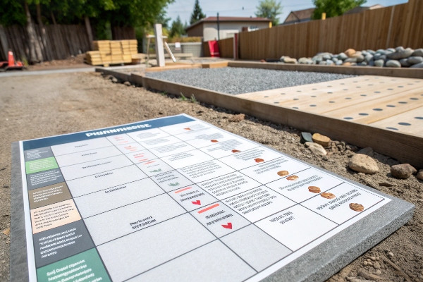 Foundation material comparison chart showing pros and cons