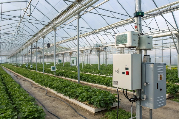 Greenhouse environmental control systems with sensors and automation