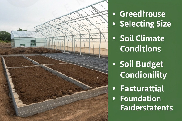 Foundation decision matrix showing size, climate, and budget factors