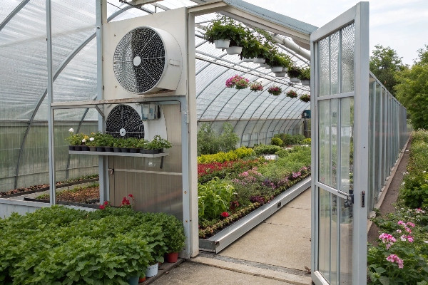 Year-round greenhouse ventilation strategies
