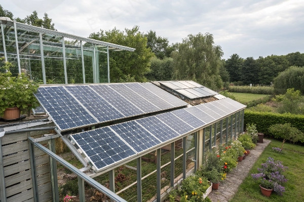 Solar heating system for greenhouse