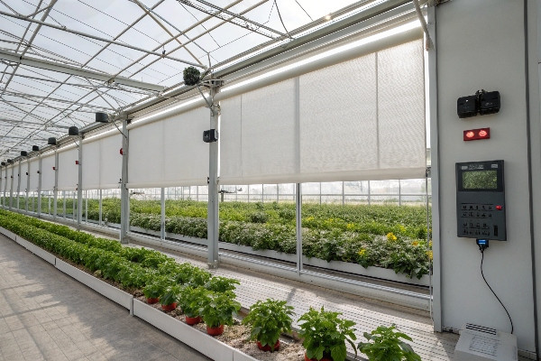 Light deprivation greenhouse blackout system