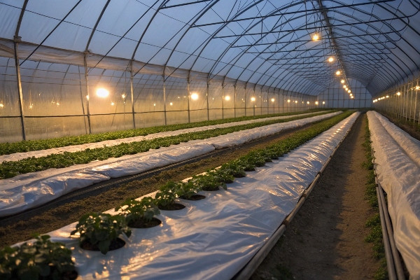 Automatic thermal blanket system in greenhouse