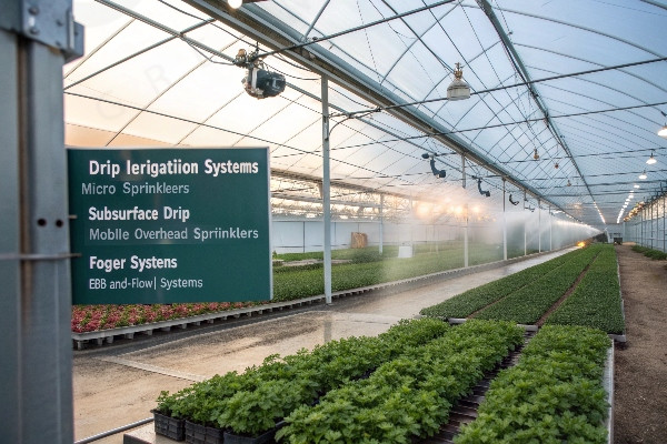 Commercial greenhouse irrigation system comparison