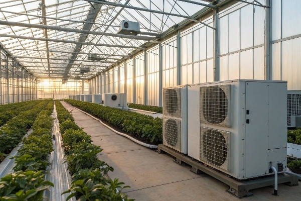 commercial greenhouse heating systems hot air geothermal solar