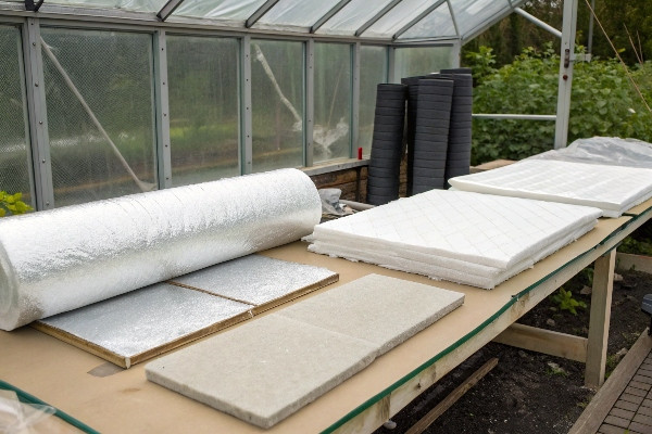 DIY greenhouse insulation thermal blankets foam boards