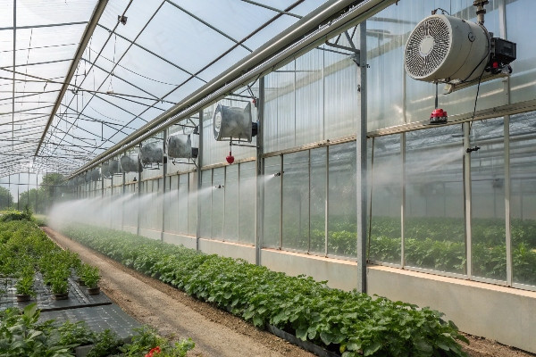 Greenhouse cooling systems in hot climate