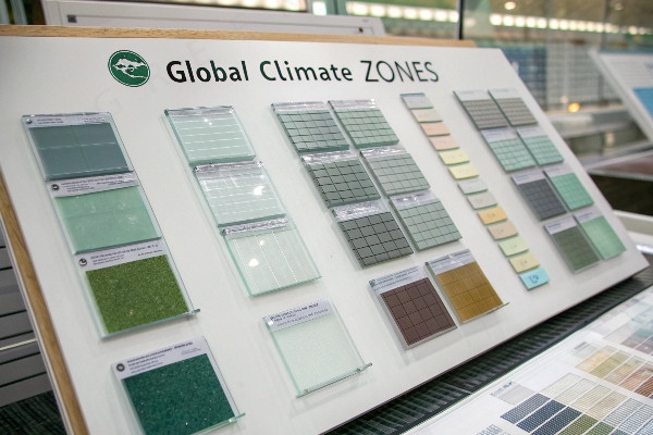 climate based glass selection map