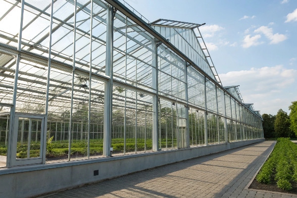 Greenhouse structure and glass coordination diagram