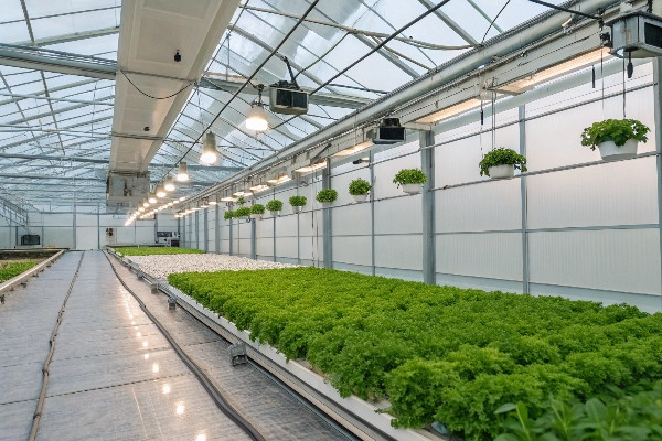 High-tech greenhouse systems smart light deprivation eco-friendly