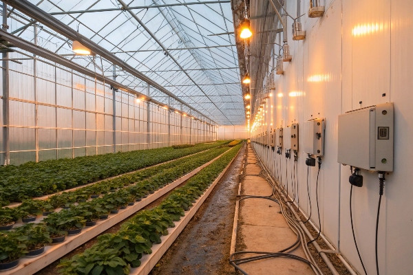 smart greenhouse control heating optimization
