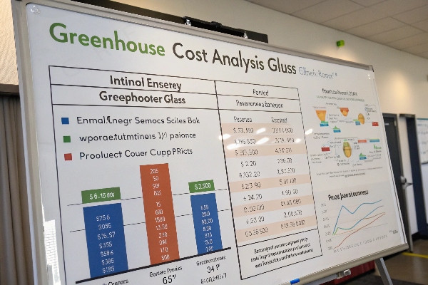 greenhouse glass cost analysis chart