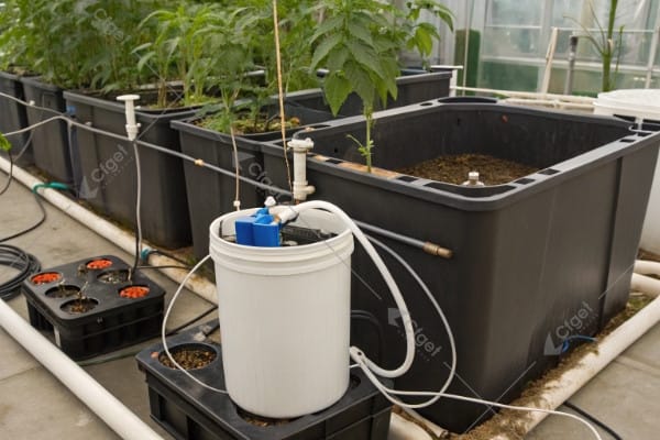 reservoir oxygen nutrients support DWC system pillars complete DWC system components