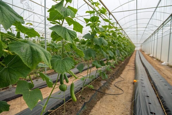 temperate greenhouse cucumber production