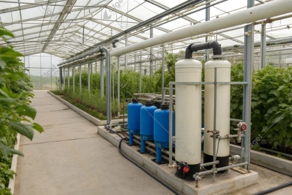 Greenhouse water treatment system filtration sterilization