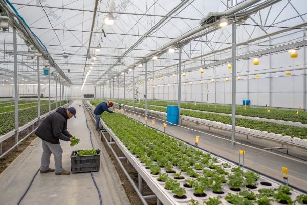 substrate cultivation greenhouse systems