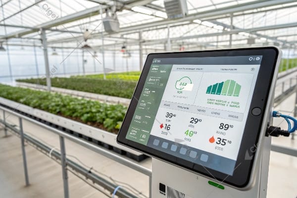 smart greenhouse control system automation dashboard