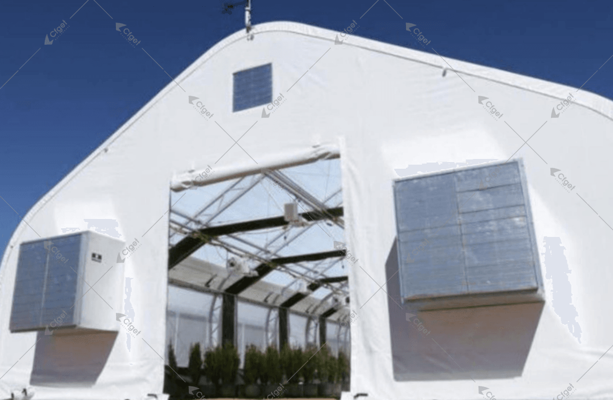 Professional blackout greenhouse with automated light deprivation system