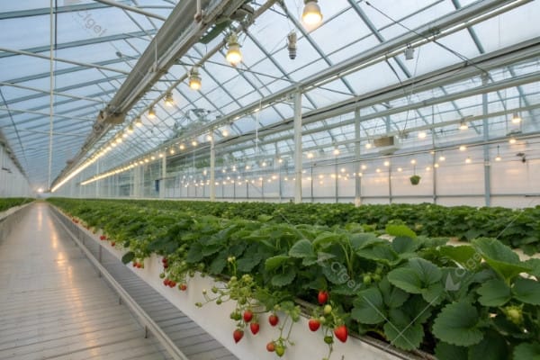 greenhouse-light-layout-blueprint Greenhouse lighting layout diagram