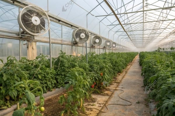 greenhouse cooling system extreme heat problem