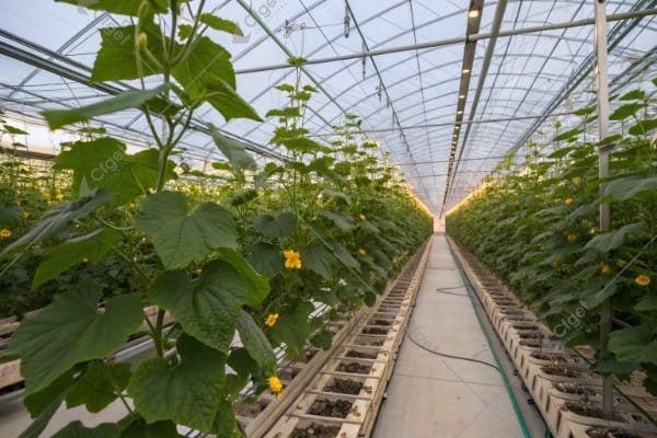 multi span film greenhouse cucumber China multi span film greenhouse cucumber China