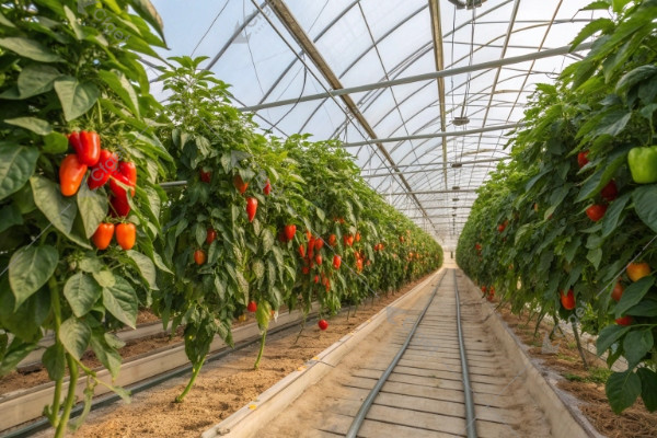 Spain pepper greenhouse shading ventilation Spain pepper greenhouse shading ventilation