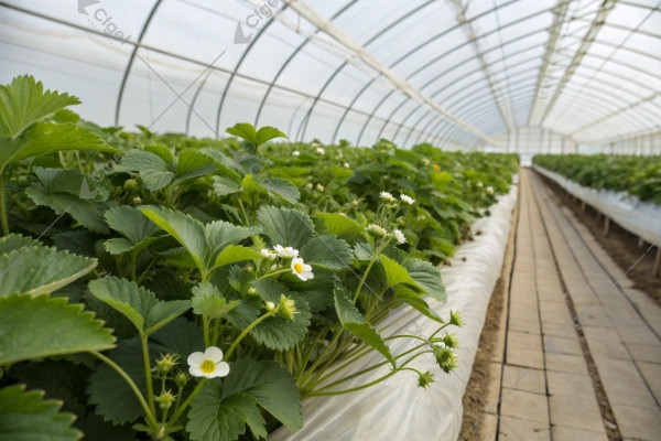 greenhouse strawberries flowering greenhouse strawberries flowering