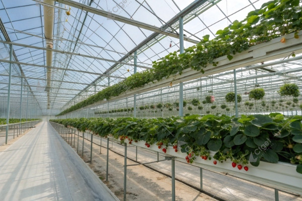 Venlo glass greenhouse strawberry Netherlands Venlo glass greenhouse strawberry Netherlands