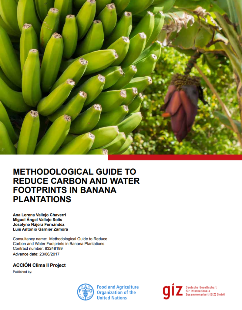 METHODOLOGICAL GUIDE TOREDUCE CARBON AND WATERFOOTPRINTS IN BANANAPLANTATIONS