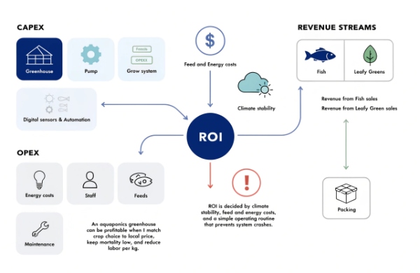 aquaponics greenhouse ROI model capex opex aquaponics greenhouse ROI model capex opex