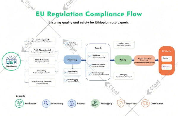 EU regulation compliance flow for Ethiopian rose exports EU regulation compliance flow for Ethiopian rose exports