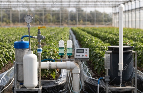 Pepper greenhouse drip fertigation: filtration, pressure control, EC/pH dosing and drainage checks pepper greenhouse drip fertigation water saving