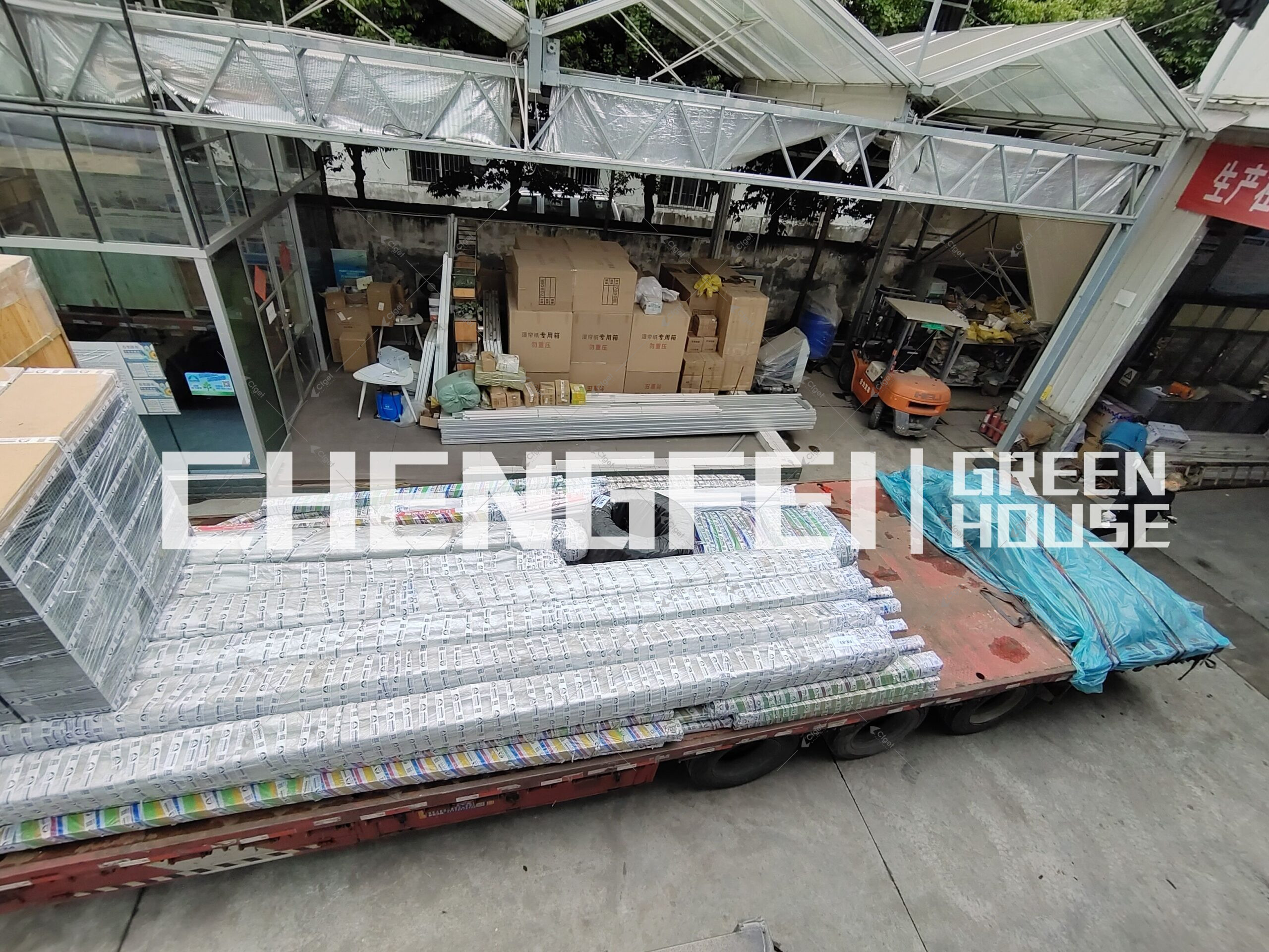Project photos help check whether two greenhouse quotations are describing the same construction scope. commercial greenhouse project cost planning image for greenhouse supplier cost factors detail