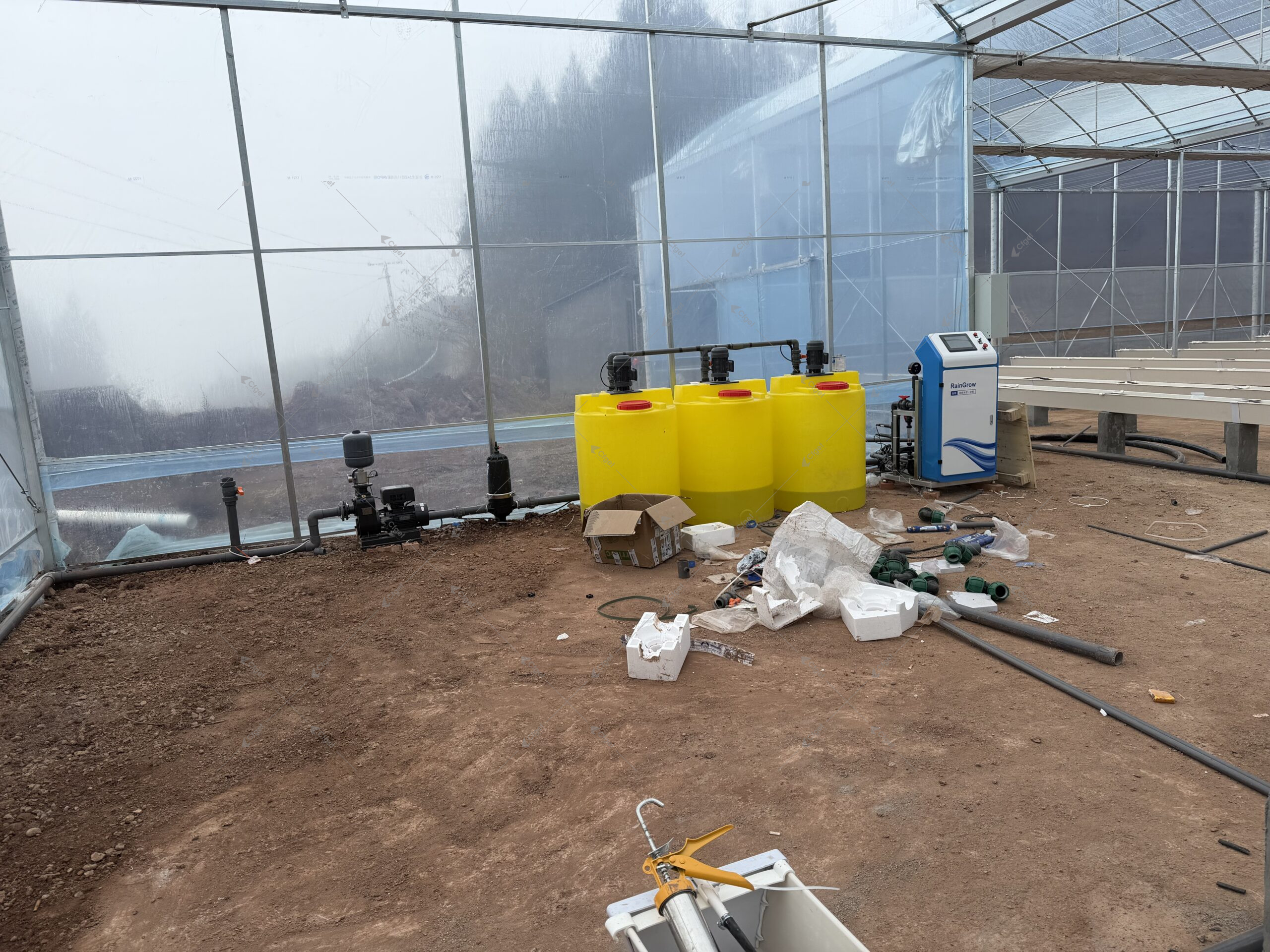 Greenhouse project image used to compare structure scope, covering choice, and installation work before estimating tomato greenhouse cost factors. commercial greenhouse project cost planning image for tomato greenhouse cost factors overview