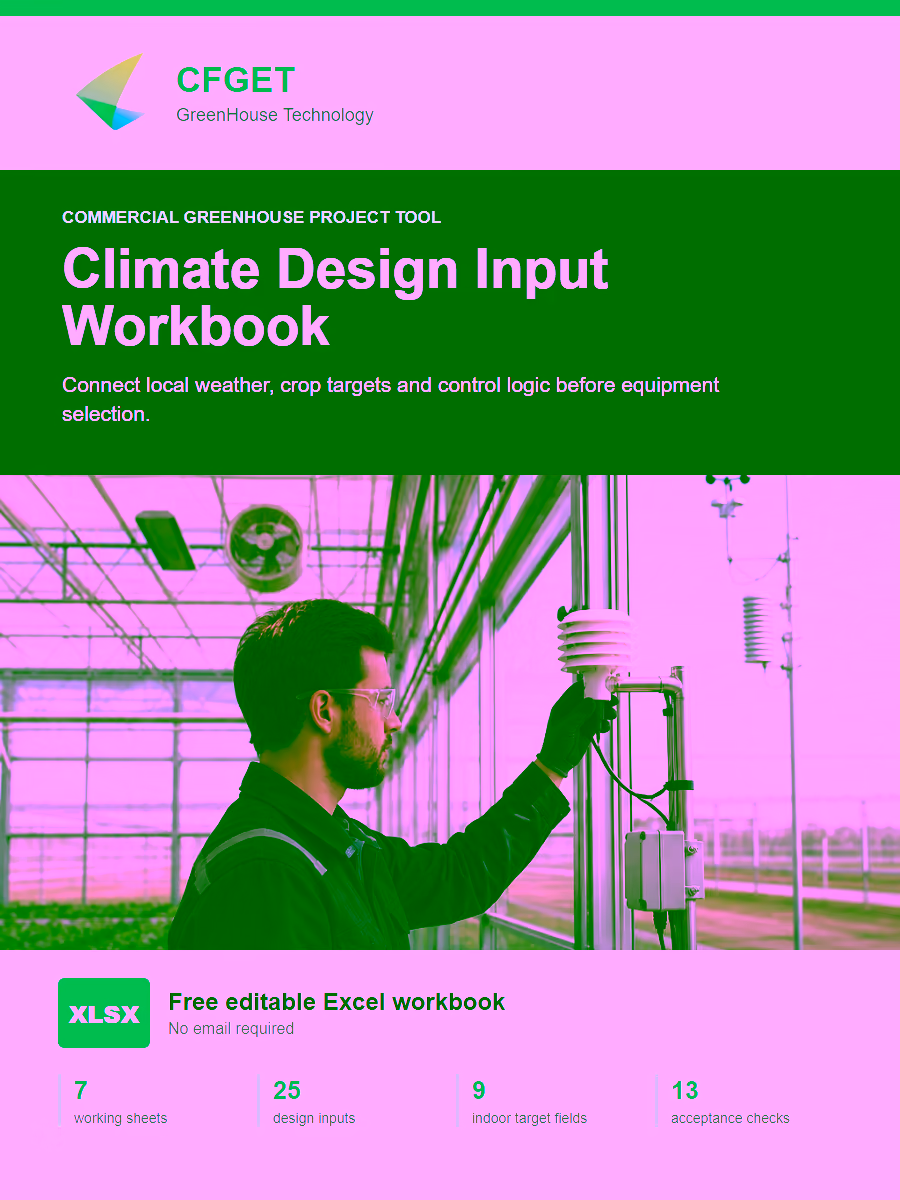 CFGET greenhouse climate design input workbook cover