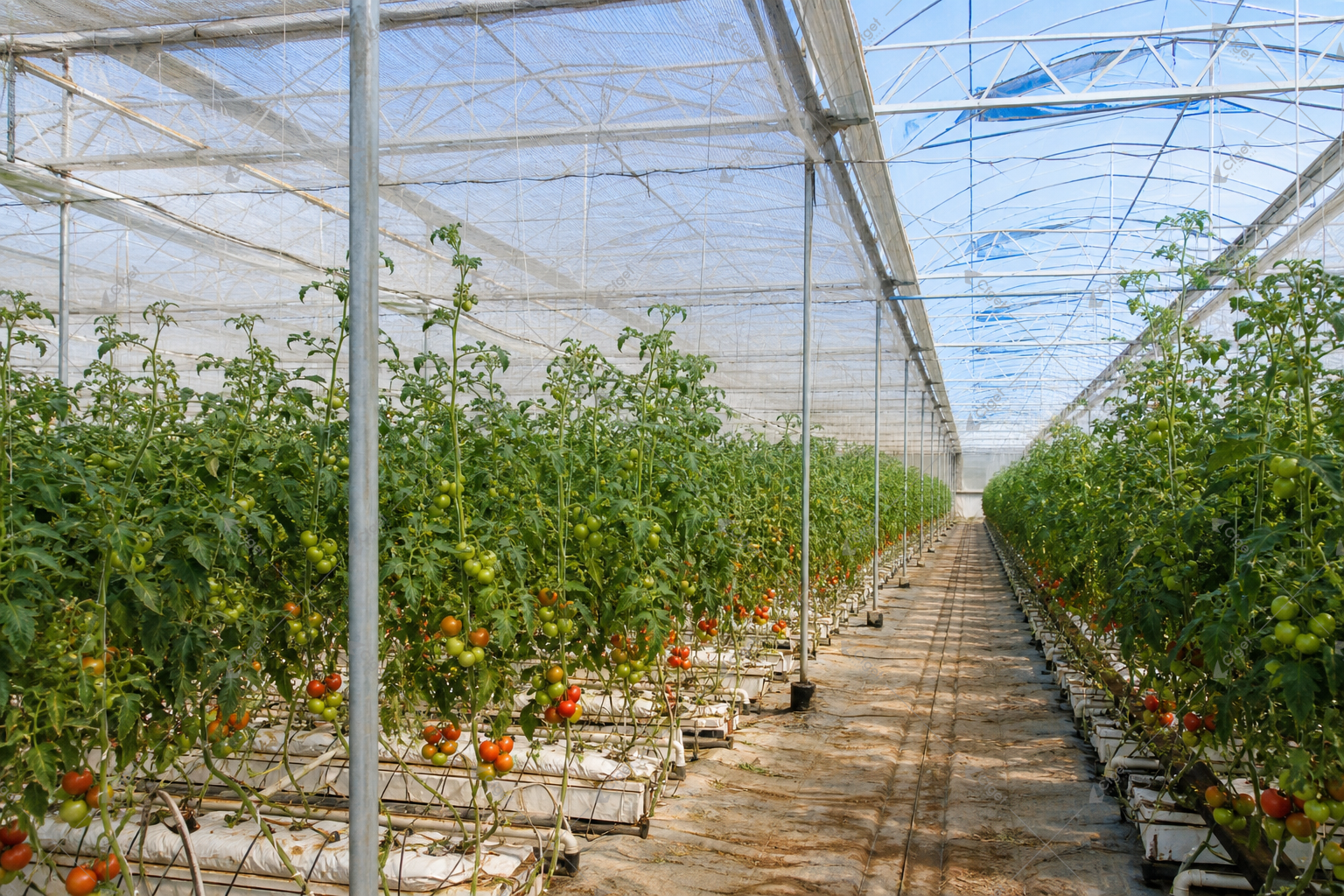 greenhouse supplier and RFQ planning image for tomato greenhouse for hot climates detail