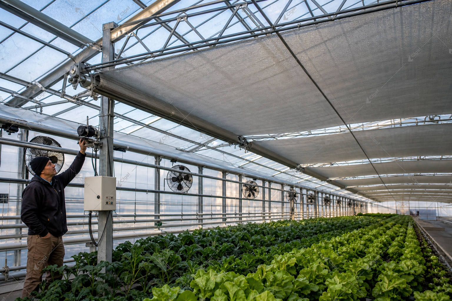 Greenhouse project image showing the kind of scope details buyers should confirm before evaluating greenhouse thermal screen selection. greenhouse project planning image for greenhouse thermal screen selection overview